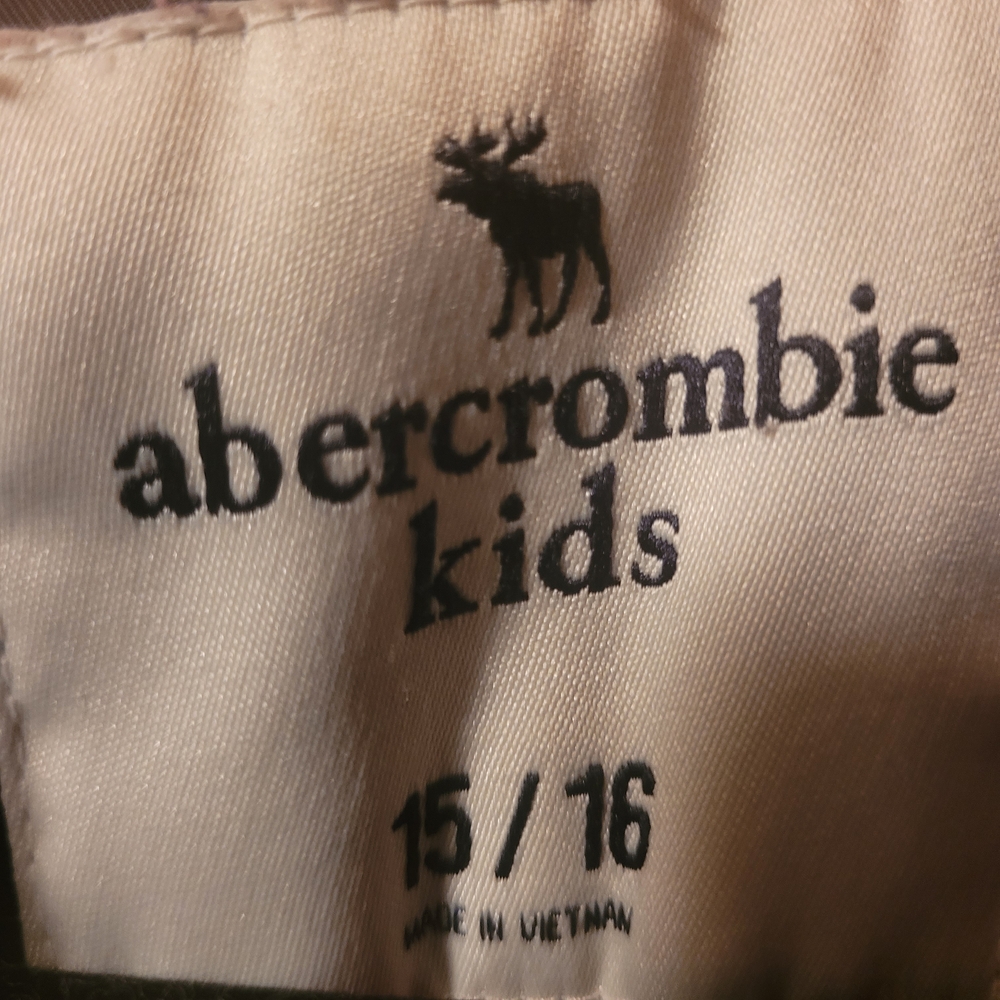 Kids Abercrombie & Fitch Gray Bomber Jacket Size 15/16 - Picture 3 of 10
